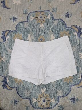 Ann Taylor White Eyelet Shorts size 14